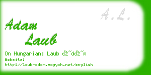 adam laub business card